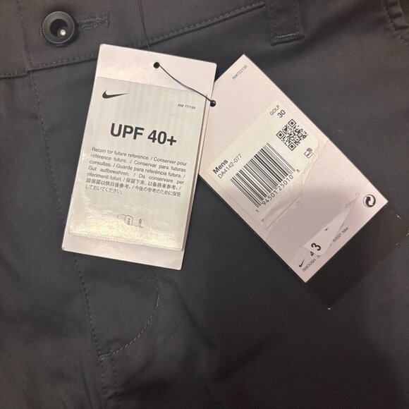 Nike UV 8" Golf Chino Shorts Dri-FIT Dark Gray DA4142-077 Men's Size 30 NWT - Picture 4 of 10